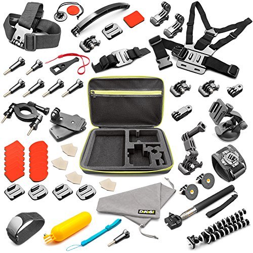 DeKaSi Accessories Kit Case for Gopro HERO 6/5/4/3/SJ4000/SJ5000/SJ6000 (55-IN-1)