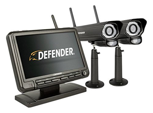 Defender PhoenixM2 Wireless Security System with 7`Monitor and Two Night Vision Cameras