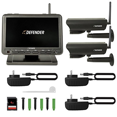 Defender PhoenixM2 Wireless Security System with 7`Monitor and Two Night Vision Cameras