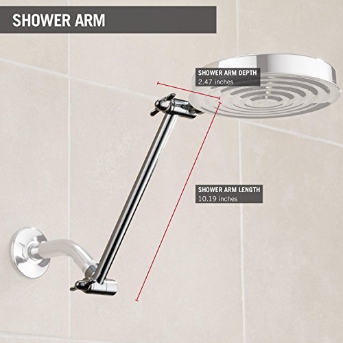 Delta Faucet UA902-PK 10-inch Adjustable Shower Arm, Chrome