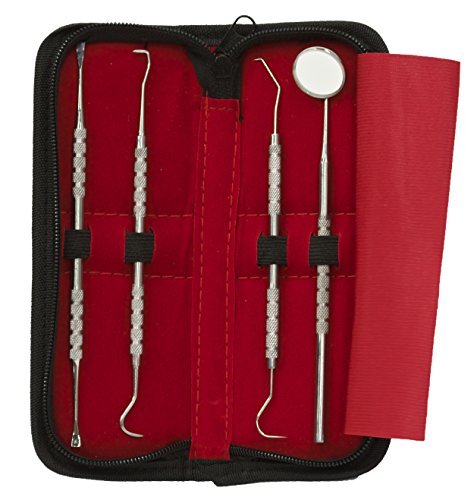 Dental Hygiene Kit - ONLY DENTAL KIT FDA APPROVED ON AMAZON - 4 Tools for Deep Teeth Cleaning - Professional Surgical Grade Dentist...