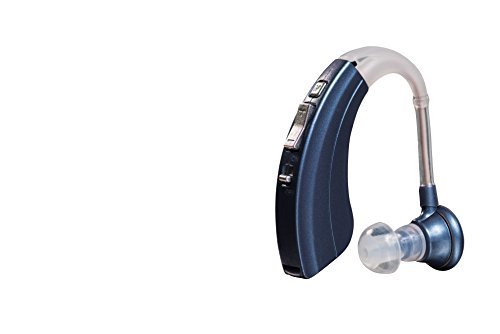 Digital Hearing Amplifier by Britzgo BHA-220. 500hr Battery Life, Modern Blue, Doctor and Audiologist designed “ FDA Approved “