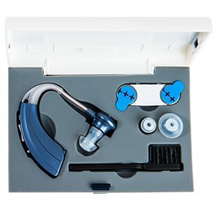 Digital Hearing Amplifier by Britzgo BHA-220. 500hr Battery Life, Modern Blue, Doctor and Audiologist designed “ FDA Approved “