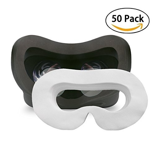 Disposable Oculus Rift CV1 VR Mask Hygiene White Replaceable Blinder Replacement Accessories for Oculus Rift Virtual Reality Headset 50 Pc