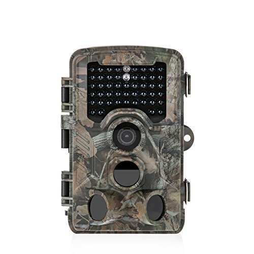 Distianert Trail Camera 12MP 1080P Wildlife Game Camera Low Glow Black Infrared Scouting Camera Deer Camera 80 Foot Detection Range for Wildlife Monitoring and Home Security