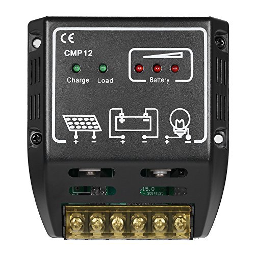 Docooler 20A 12V/24V Solar Charge Controller Solar Panel Battery Regulator Safe Protection