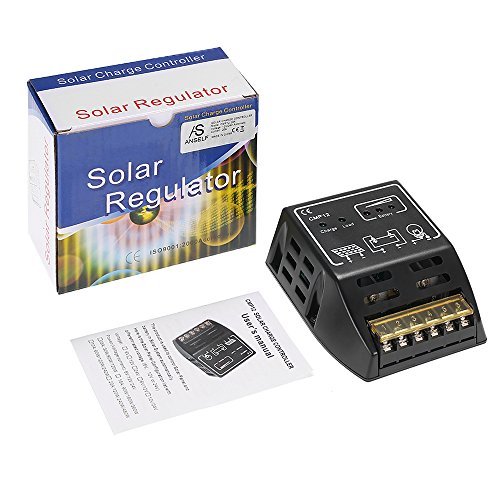 Docooler 20A 12V/24V Solar Charge Controller Solar Panel Battery Regulator Safe Protection