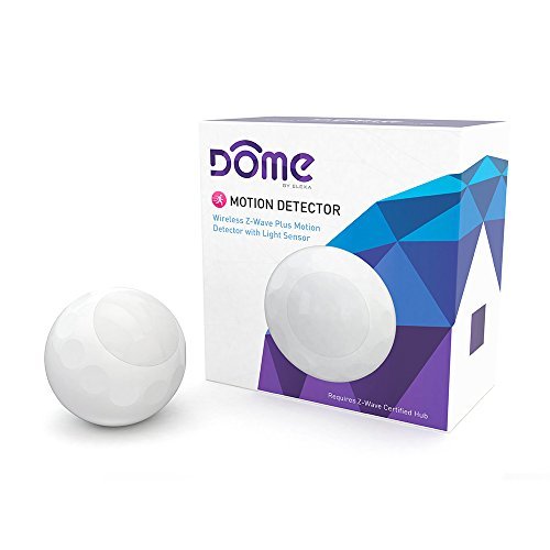 Dome Home Automation Motion Detector Z-Wave - Light Sensor - Magnetic Mount , White (DMMS1)