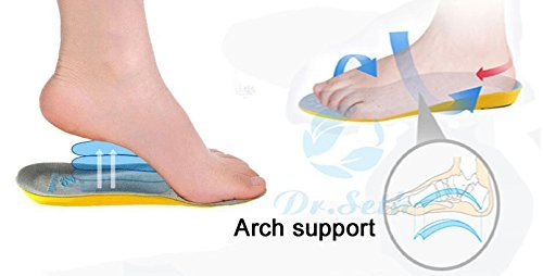 Dr.Seth Arch support insoles ,Orthotic Insoles Excellent Shock Absorption and Cushioning for Feet Relief, Memory Foam Sports Insoles for Men & Women (L: 8~13 US Men's) 