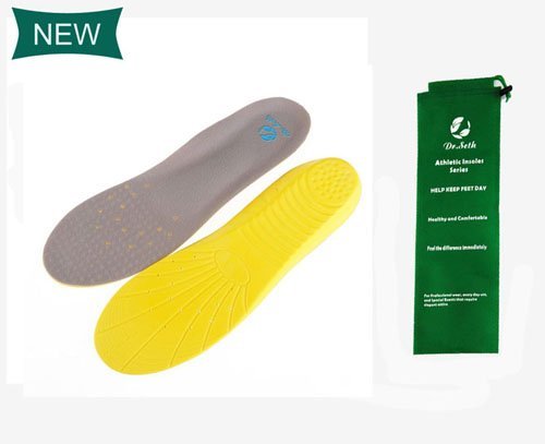 Dr.Seth Arch support insoles ,Orthotic Insoles Excellent Shock Absorption and Cushioning for Feet Relief, Memory Foam Sports Insoles for Men & Women (L: 8~13 US Men's)