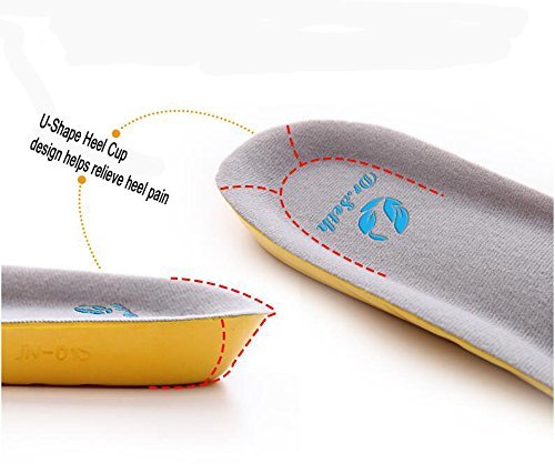 Dr.Seth Arch support insoles ,Orthotic Insoles Excellent Shock Absorption and Cushioning for Feet Relief, Memory Foam Sports Insoles for Men & Women (L: 8~13 US Men's)