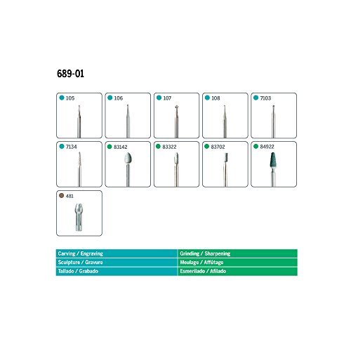 Dremel 689-01 11-Piece Rotary Tool Carving and Engraving Kit