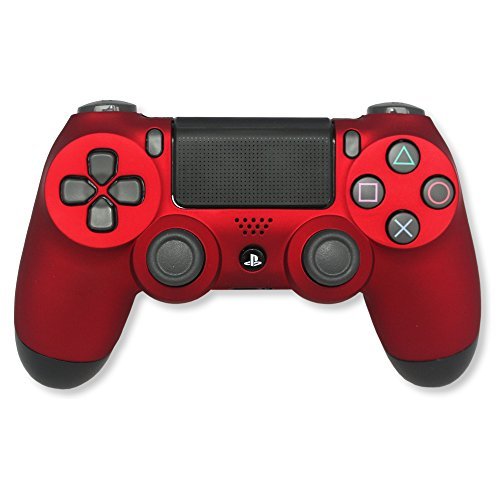 DualShock 4 Wireless Controller for PlayStation 4 - Soft Touch Red PS4 - Added Grip for Long Gaming Sessions - Multiple Colors Available