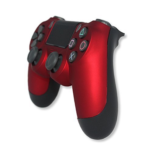 DualShock 4 Wireless Controller for PlayStation 4 - Soft Touch Red PS4 - Added Grip for Long Gaming Sessions - Multiple Colors Available