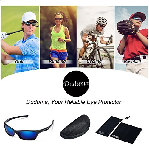 Duduma Mens and Womens Polarized Sports Sunglasses for Baseball Softball Fishing Golf Running Cycling Driving Hiking Unbreakable Shades Du649