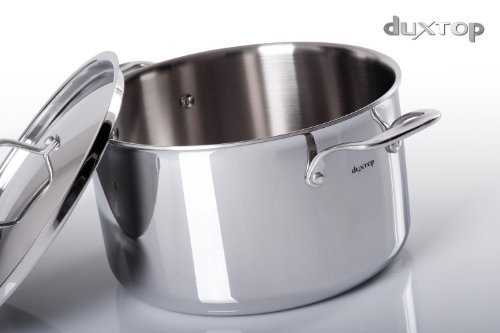 Duxtop SSC-9PC 9 Piece Whole-Clad Tri-Ply Induction Cookware, Stainless Steel