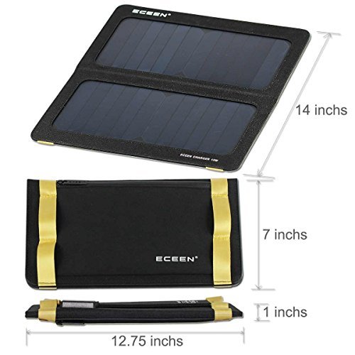 ECEEN ECC-626 13W Universal Foldable Solar Charger with Dual USB