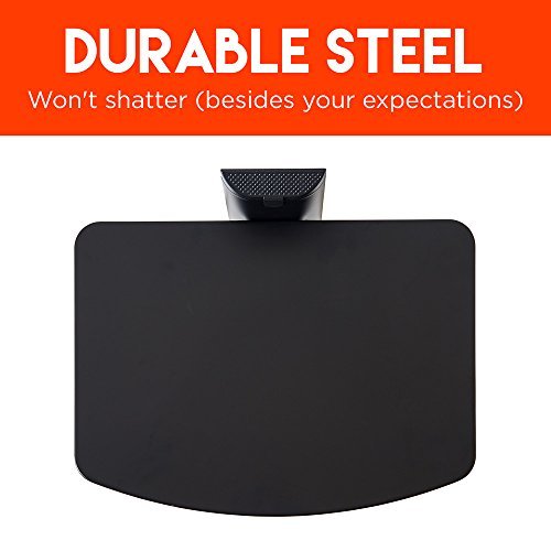 ECHOGEAR Dual Steel Wall-Mounted AV Shelf Supports up to 20lbs of Streaming Devices, Game Consoles, and Cable Boxes - EGAV2