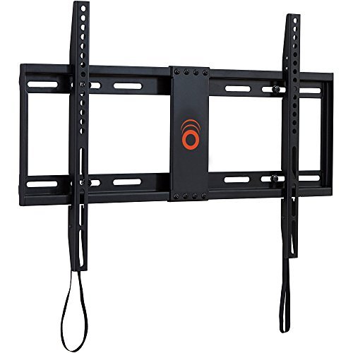 ECHOGEAR Low Profile Fixed TV Wall Mount Bracket for most 32-80 inch TVs - Holds TV 1.25" from the Wall - Great for LED, LCD, OLED and Plasma Flat Screen TVs - EGLL1-BK