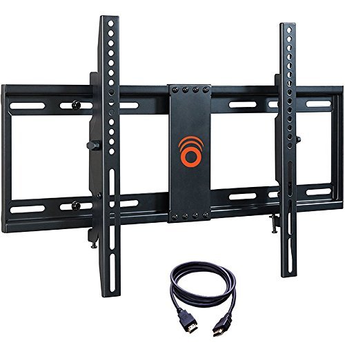 ECHOGEAR Tilting Low Profile TV Wall Mount Bracket for 32-70 inch TVs - Up to 15 Degrees of Tilt for LED, LCD, OLED and Plasma Flat Screen TVs with VESA patterns up to 600 x 400 - EGLT1-BK