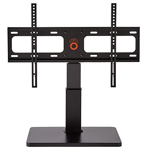 ECHOGEAR Universal TV Swivel Stand for 32" to 60" TVs up to 60 lbs - 75º of Swivel and 4" of Height Adjust - Improves TV Stability and Safety - EGTV1-BK