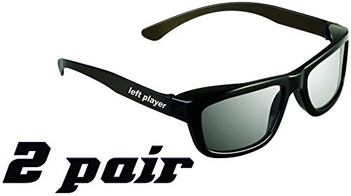 ED Adult 4 Pack - LG AG-F310DP + AG-F400DP Cinema 3D Dual Play Compatible Gaming Glasses 4 Adult Glasses