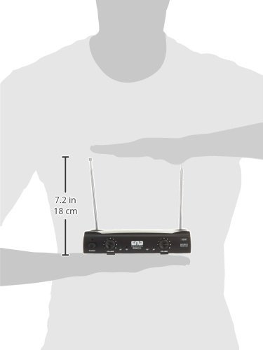 EMB VHF EBM51L Professional Dual Wireless Lavalier Microphone System