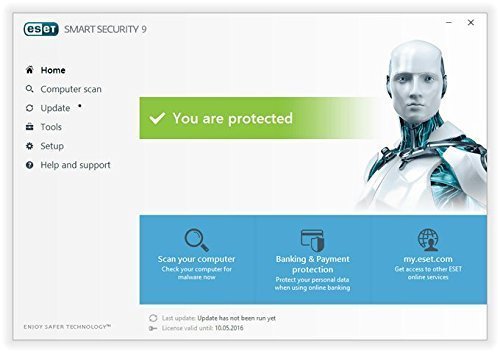 ESET NOD 32 Smart Security | 2016 (3 PC's- 1 Year) No CD- Only key via email