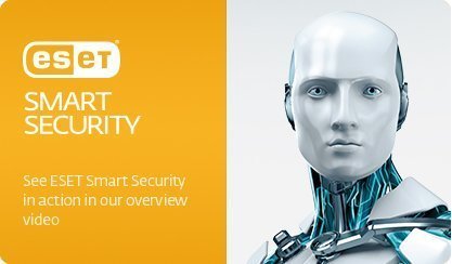 ESET NOD 32 Smart Security | 2016 (3 PC's- 1 Year) No CD- Only key via email