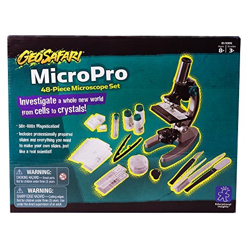 Educational Insights GeoSafari Micropro 48-Piece Microscope Set