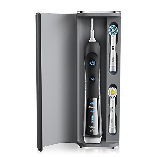 Electric Toothbrush, Oral-B Pro 7000 SmartSeries Black Electronic Power Rechargeable Toothbrush with Bluetooth Connectivity Powered by Braun 