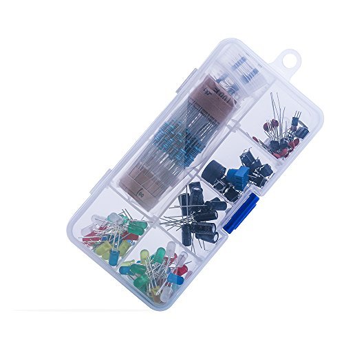 Elegoo Electronics Component Basic Starter Kit w/ Precision Potentiometer, buzzer, capacitor compatible with Arduino UNO, MEGA2560, Raspberry Pi
