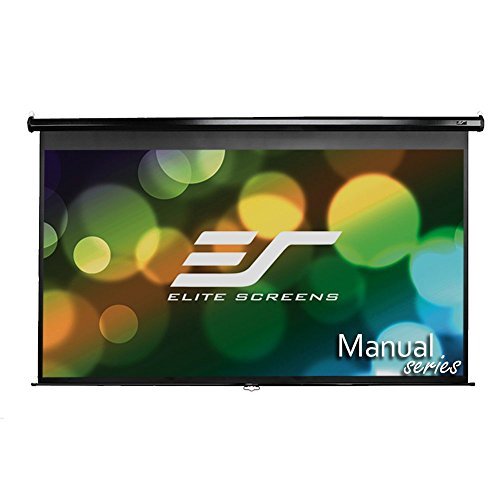 Elite Screens Manual, 120-inch 16:9, Pull Down Projection Manual Projector Screen with Auto Lock, M120UWH2