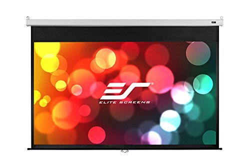 Elite Screens Manual SRM Pro, 120-inch 16:9, Slow Retract Pull Down Projection Manual Projector Screen, M120HSR-Pro