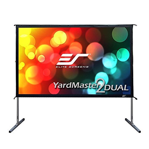 Elite Screens Yardmaster 2 Dual, 150-inch 16:9, Front / Rear 4K Ultra HD Ready Indoor / Outdoor Projector Screen OMS150H2-Dual