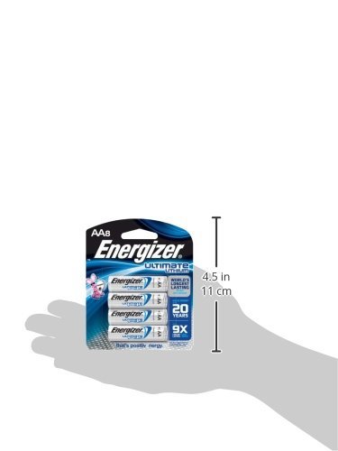 Energizer L91BP-8 Ultimate Lithium AA Batteries (8-Pack) 