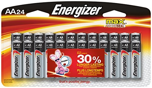 Energizer Max Premium AA Batteries, Alkaline Double A Battery (24 Count) E91BP-24 