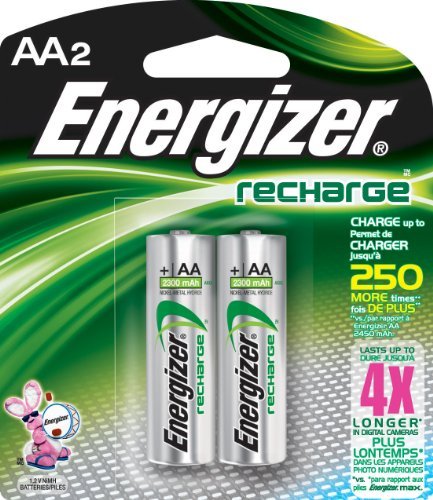 Energizer NH15BP-2 AA Nickel Rechargeable Batteries (2-Pack)