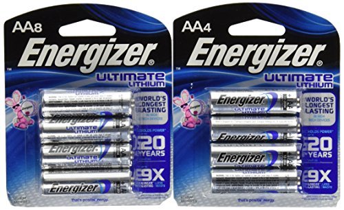 Energizer Ultimate Lithium AA 12 Battery Super Pack