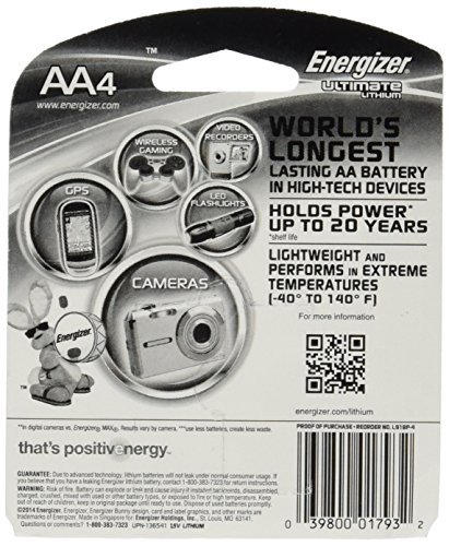 Energizer Ultimate Lithium AA 12 Battery Super Pack