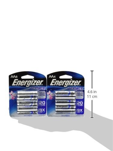 Energizer Ultimate Lithium AA 12 Battery Super Pack