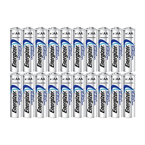 Energizer Ultimate Lithium AA Size Batteries - 20 Pack