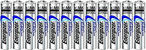 Energizer Ultimate Lithium AAA L92 Size Batteries - 12 Pack - "Bulk Packaging