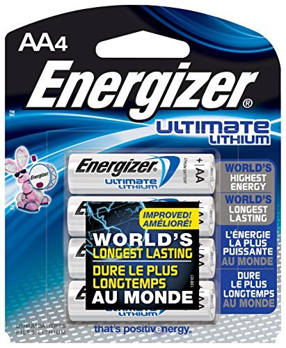 Energizer Ultimate Lithium Batteries Batteries AA, 4 Each 