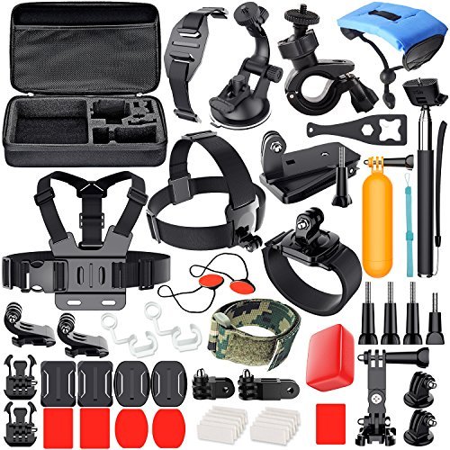 Erligpowht Common Outdoor Sports Kits for GoPro Hero 4/3+/3/2/1 Cameras and Sj4000/Sj5000 Cameras In Swimming Camping Diving Outing Any Other Outdoor Sports