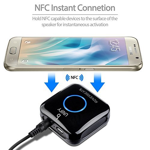 Etekcity Wireless Bluetooth 4.0 Receiver Audio Adapter (NFC-Enabled) for Sound System