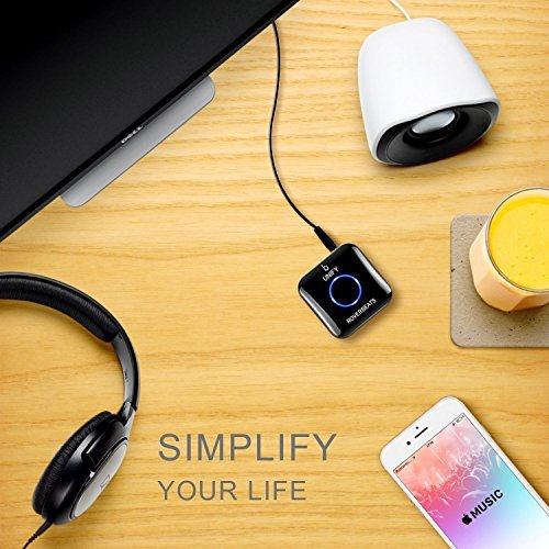 Etekcity Wireless Bluetooth 4.0 Receiver Audio Adapter (NFC-Enabled) for Sound System