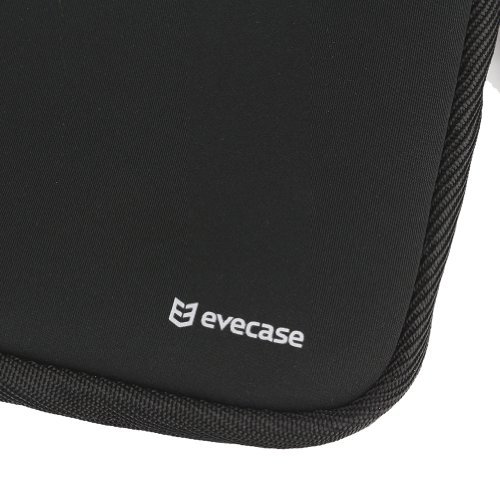 Evecase 10.6~12 inch Tablet, Netbooks Ultraportable Neoprene Zipper Carrying Case with Dual Hidden Pocket & Handle - Black/ Red