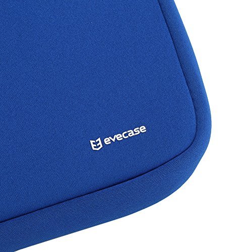 Evecase 11-Inch. UltraPortable Handle Carrying Portfolio Sleeve Neoprene Case Bag for HP Stream Notebook Laptop - Blue