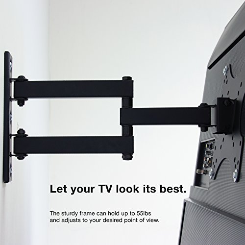 Expert Connect | TV Wall Mount Bracket | 17 - 37" | Full Motion Articulating | Swivel & Rotation Adjustment | Max VESA 200x200mm | For LED, LCD, OLED and Flat Screen TVs Up to 50 lbs